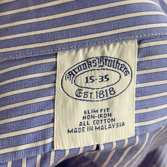 BrooksBrothers Slim Fit No Iron Button Down Shirt - Picture 7 of 8